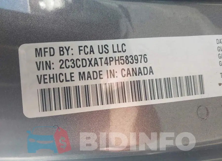 2C3CDXAT4PH583976 Photo# 9