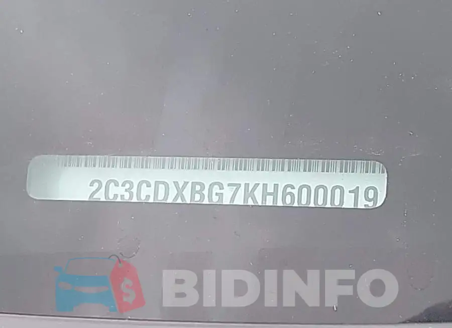 2C3CDXBG7KH600019 Photo# 18