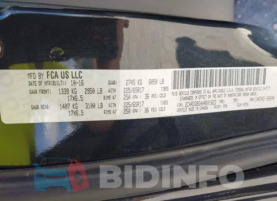 2C4RDGBG4HR601623 Photo# 9