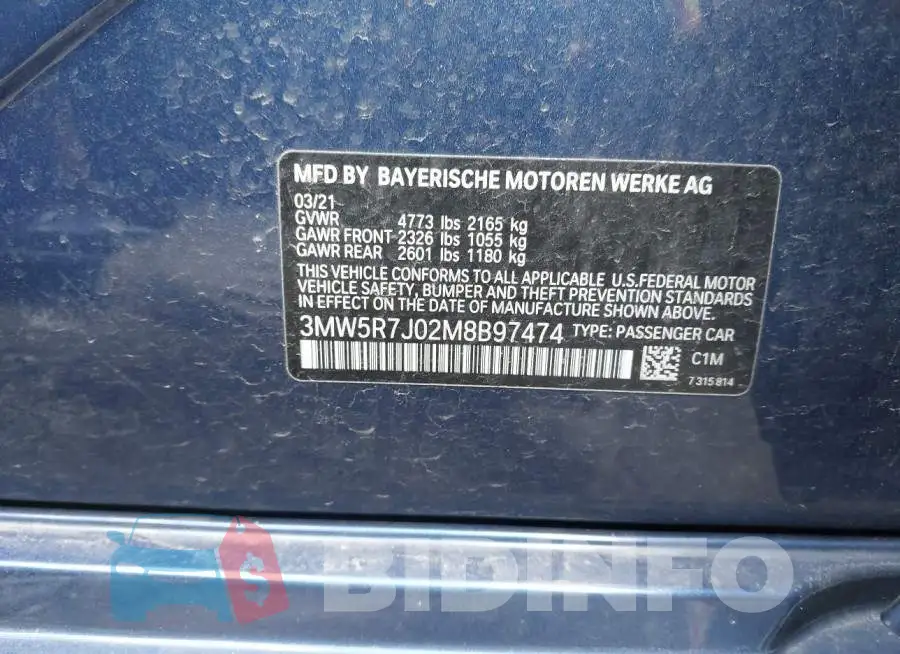 3MW5R7J02M8B97474 Photo# 9