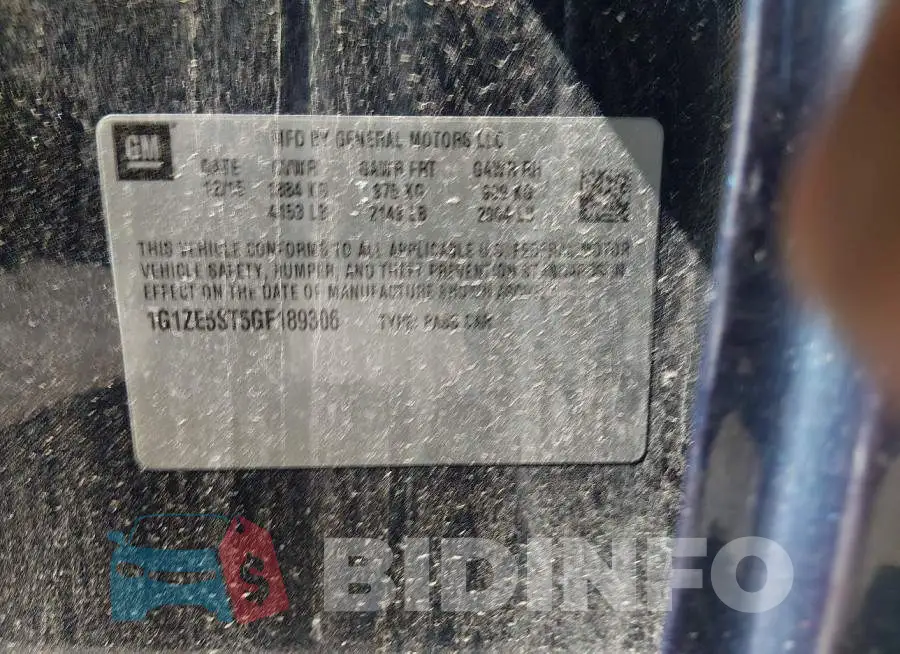 1G1ZE5ST5GF189306 Photo# 9