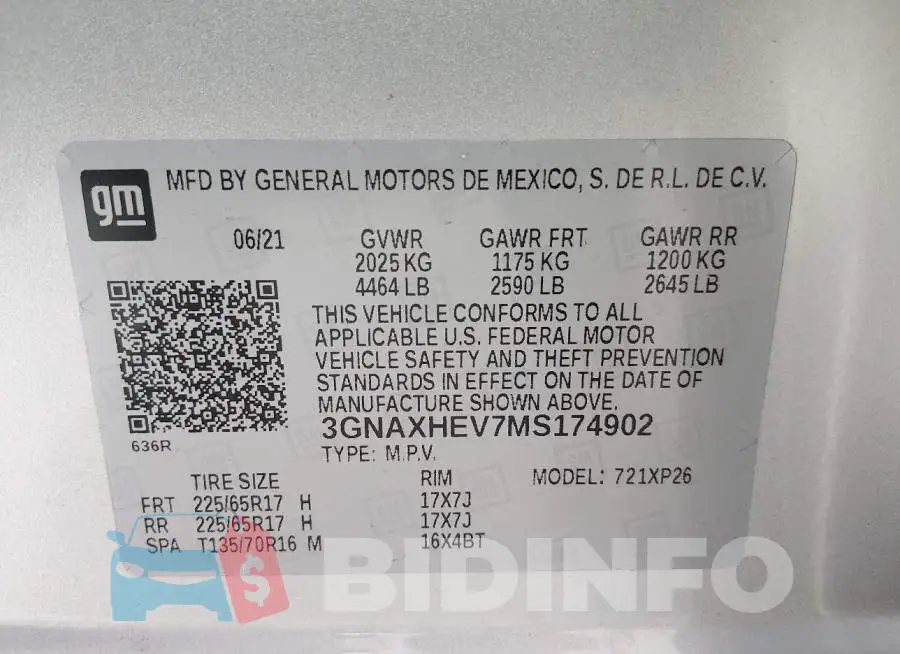 3GNAXHEV7MS174902 Photo# 9