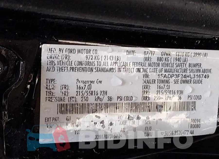 1FADP3F24HL316749 Photo# 9