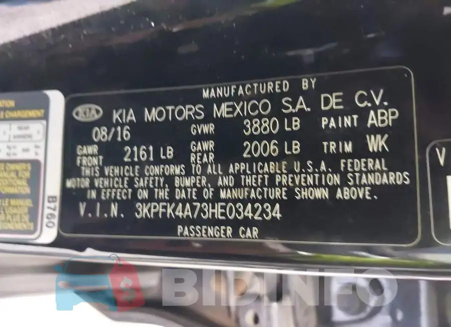 3KPFK4A73HE034234 Photo# 9