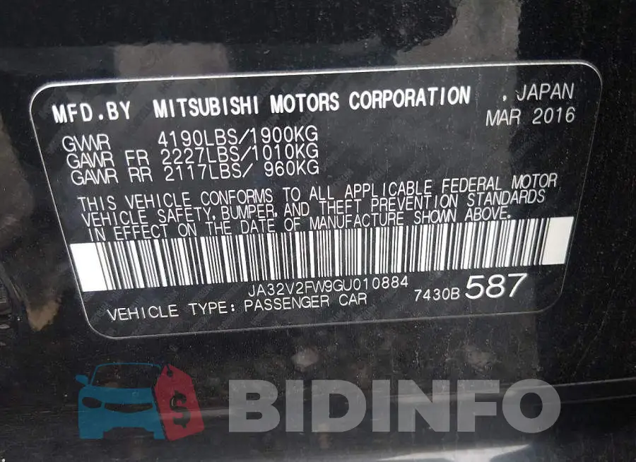 JA32V2FW9GU010884 Photo# 9