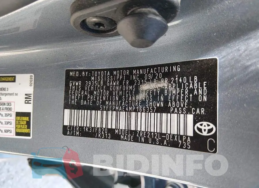 5YFEPMAE4MP166357 Photo# 9