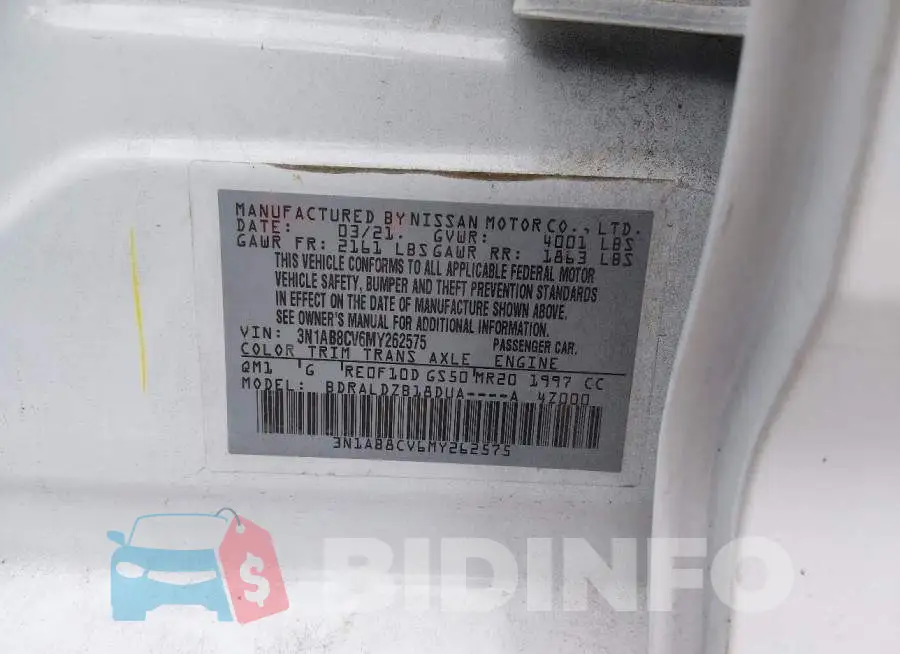 3N1AB8CV6MY262575 Photo# 9