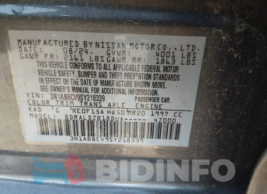3N1AB8CV9SY218339 Photo# 9