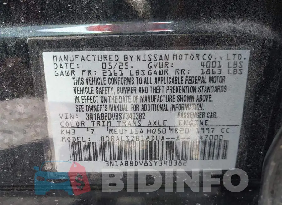 3N1AB8DV8SY340382 Photo# 9