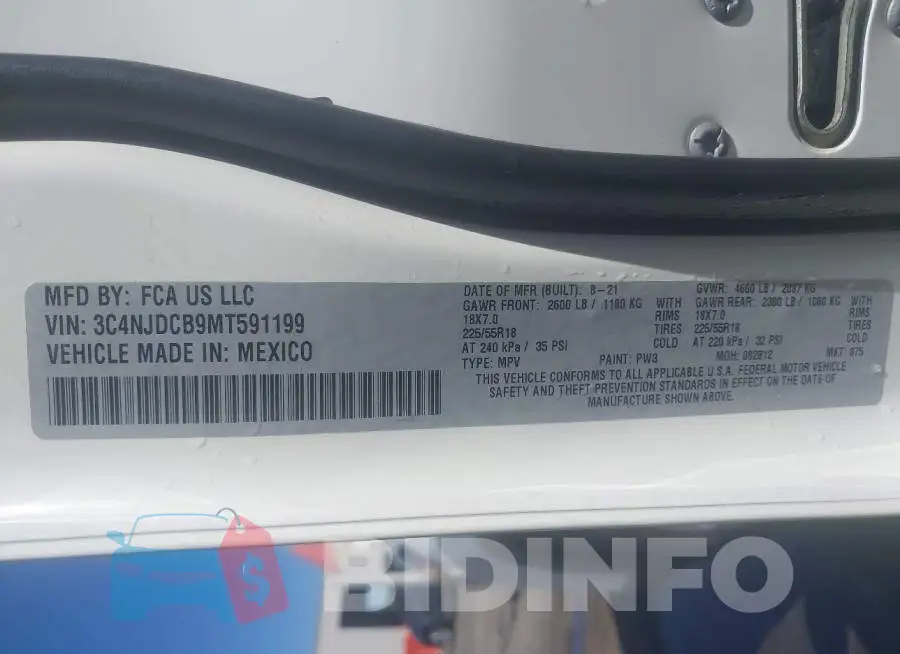3C4NJDCB9MT591199 Photo# 9