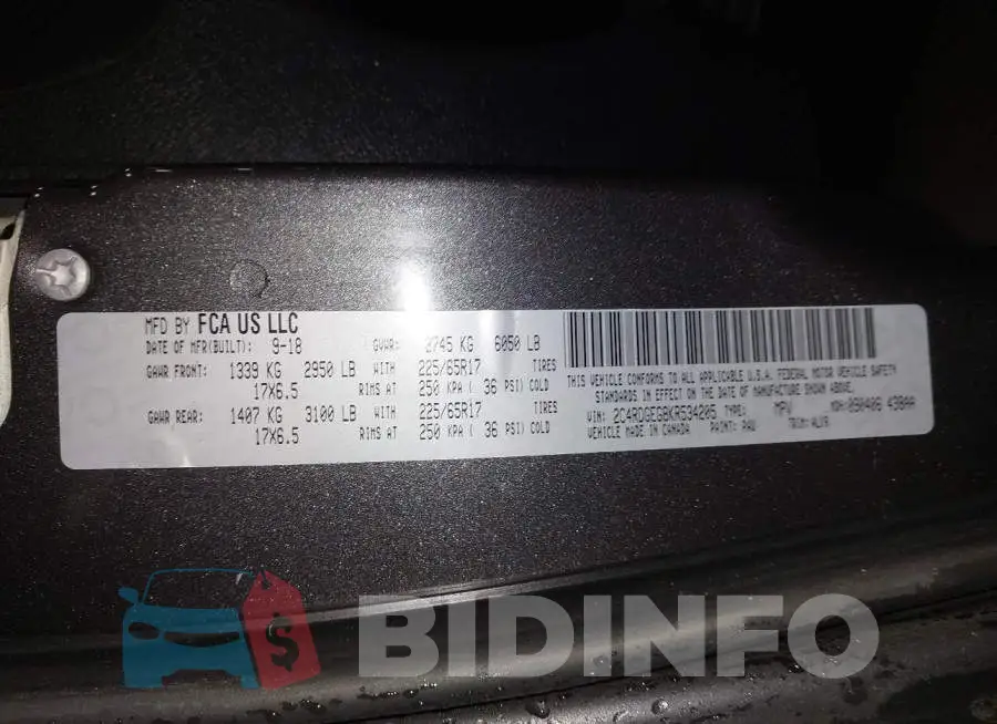 2C4RDGEG8KR534205 Photo# 9