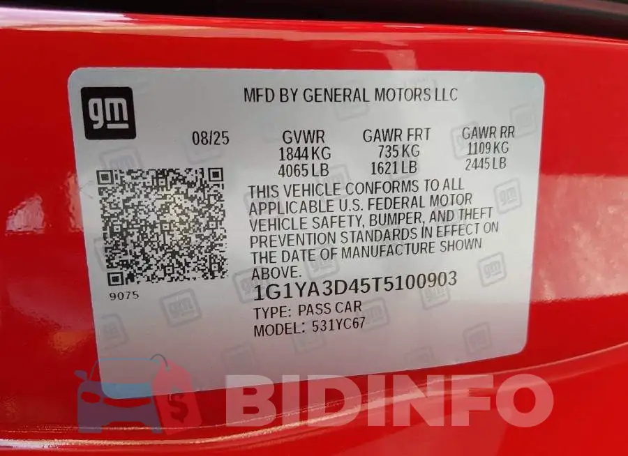 1G1YA3D45T5100903 Photo# 9