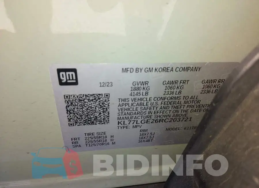 KL77LGE26RC203721 Photo# 9