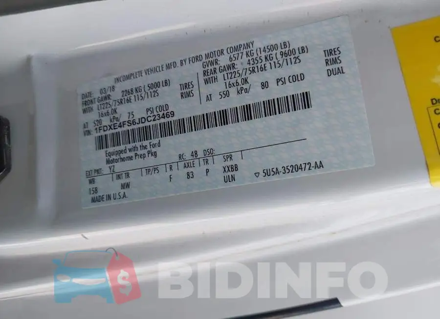 1FDXE4FS6JDC23469 Photo# 8
