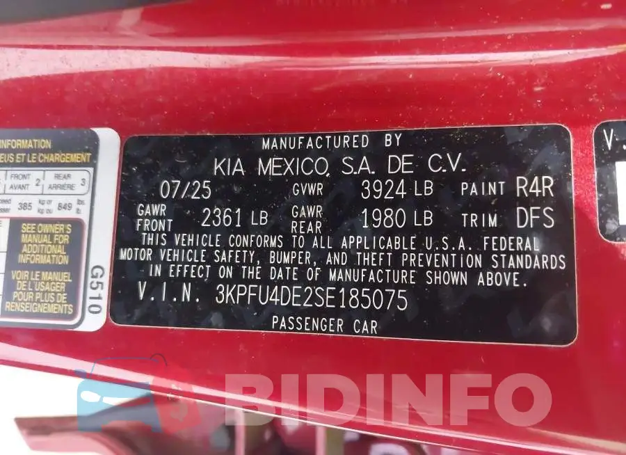 3KPFU4DE2SE185075 Photo# 9