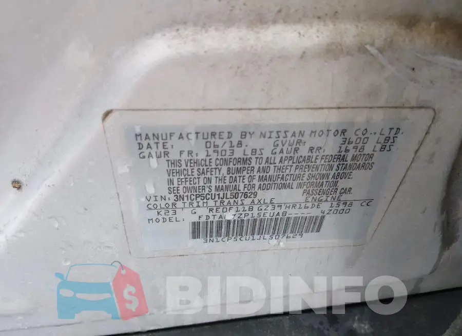 3N1CP5CU1JL507629 Photo# 9