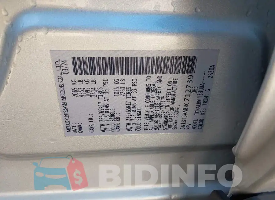 5N1BT3AA8RC712739 Photo# 9