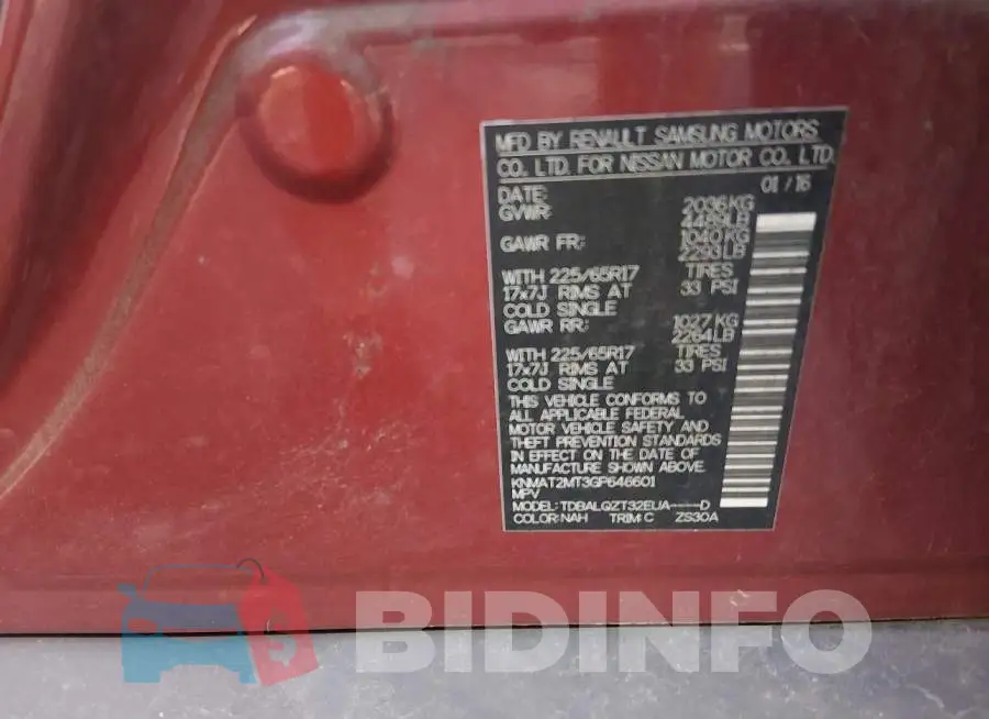 KNMAT2MT3GP646601 Photo# 9