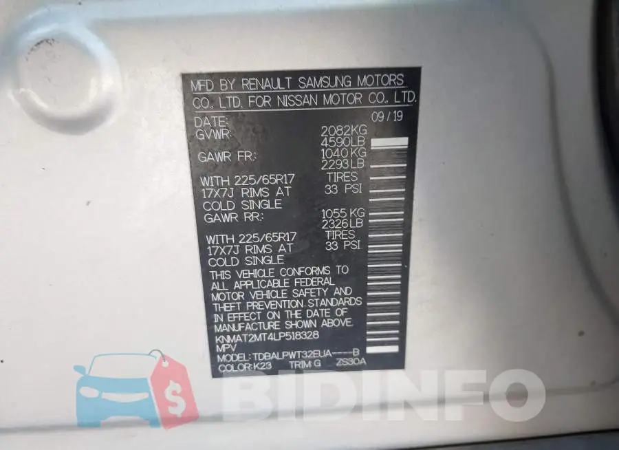KNMAT2MT4LP518328 Photo# 9