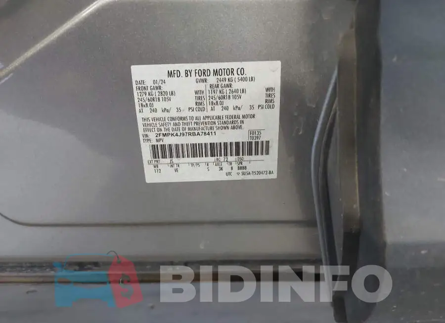 2FMPK4J97RBA78411 Photo# 9
