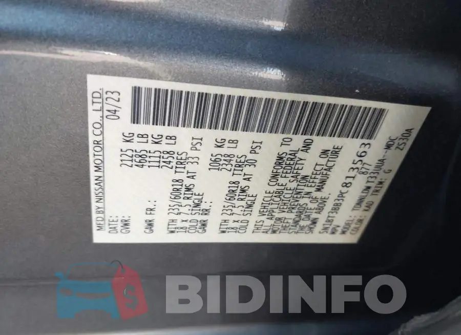 5N1BT3BB3PC813563 Photo# 9