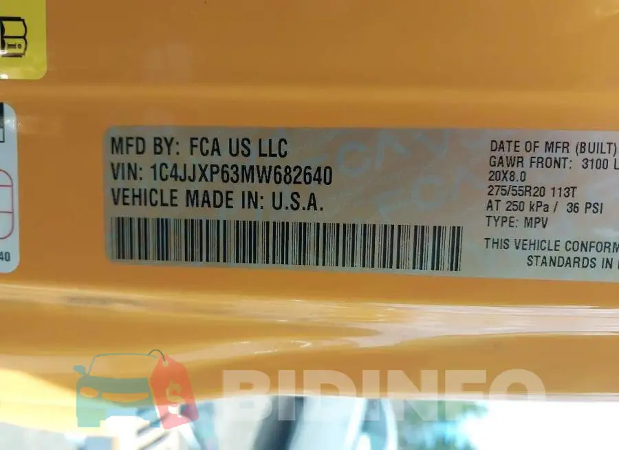 1C4JJXP63MW682640 Photo# 9