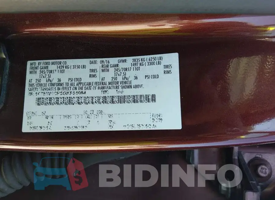 1FTEW1CP5GKF61084 Photo# 9