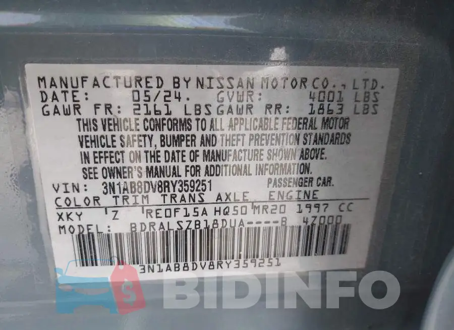 3N1AB8DV8RY359251 Photo# 9