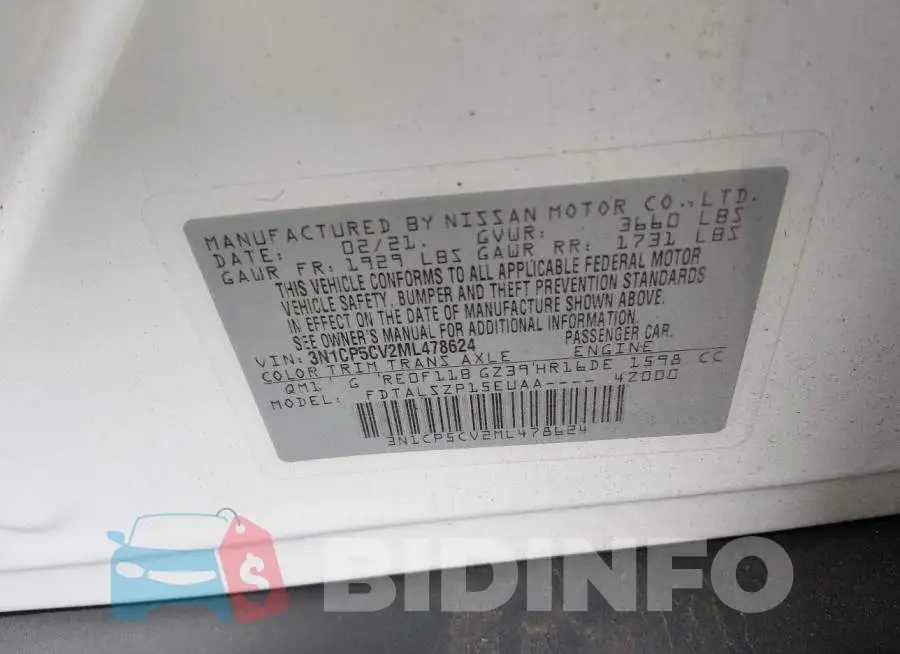 3N1CP5CV2ML478624 Photo# 9