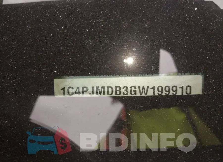 1C4PJMDB3GW199910 Photo# 17