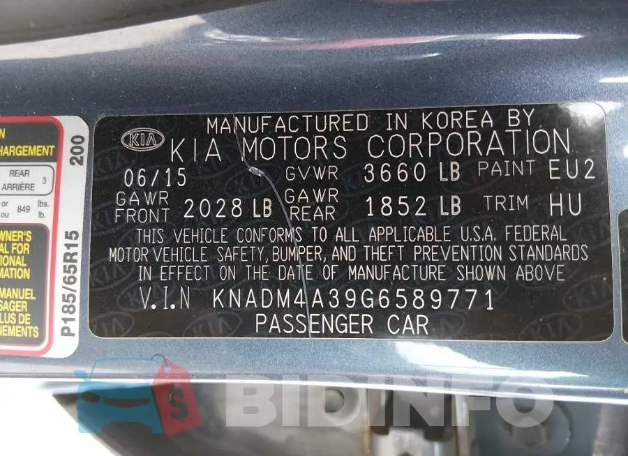 KNADM4A39G6589771 Photo# 9
