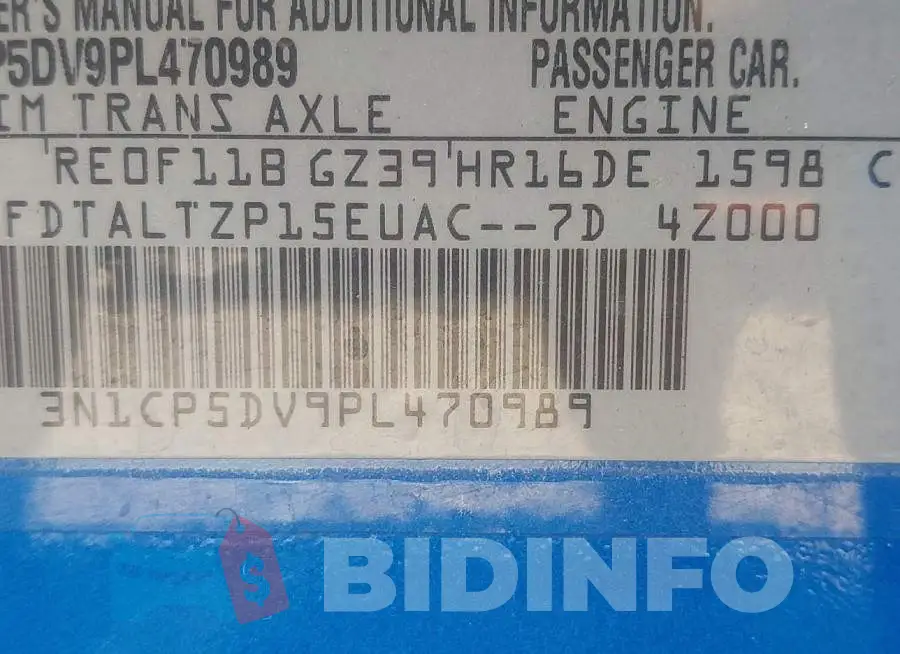 3N1CP5DV9PL470989 Photo# 9