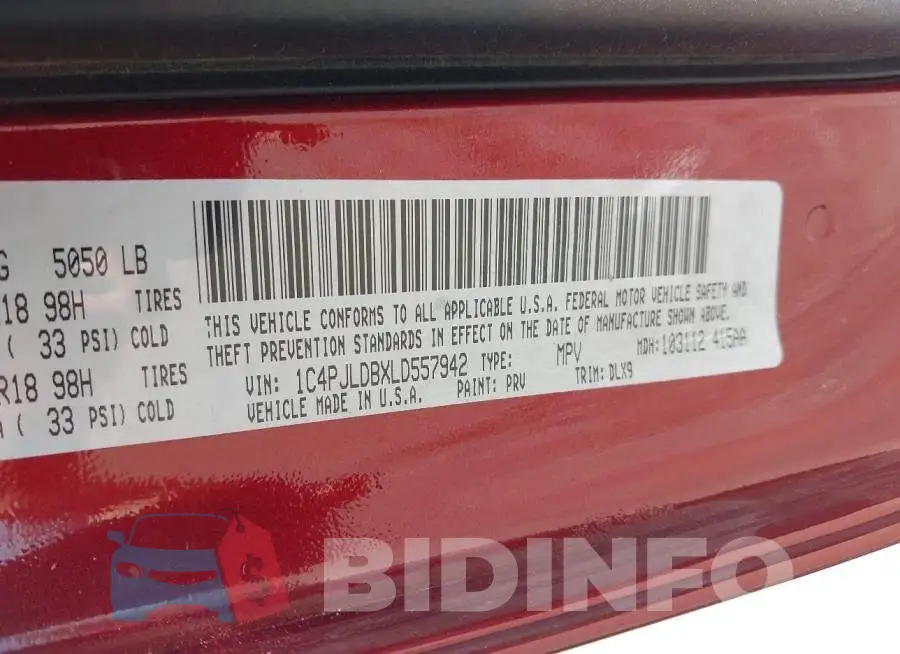 1C4PJLDBXLD557942 Photo# 9