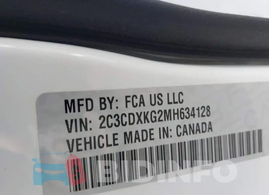 2C3CDXKG2MH634128 Photo# 9