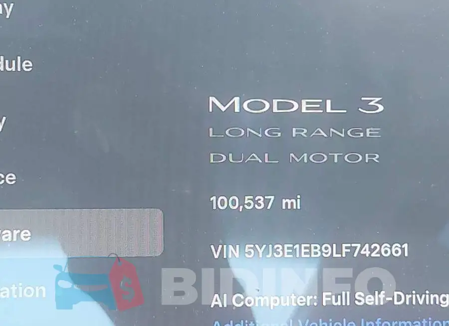 5YJ3E1EB9LF742661 Photo# 7