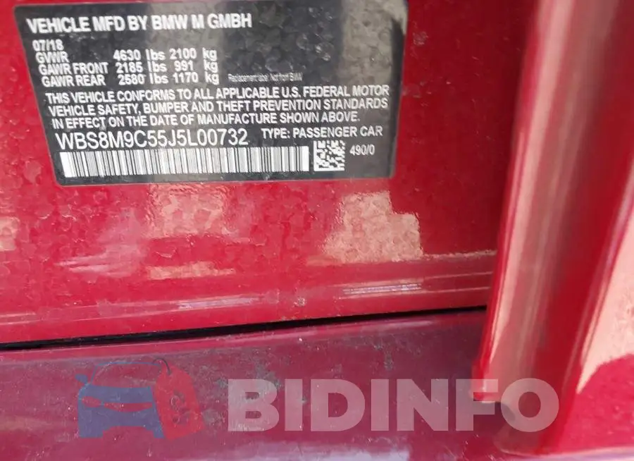 WBS8M9C55J5L00732 Photo# 9