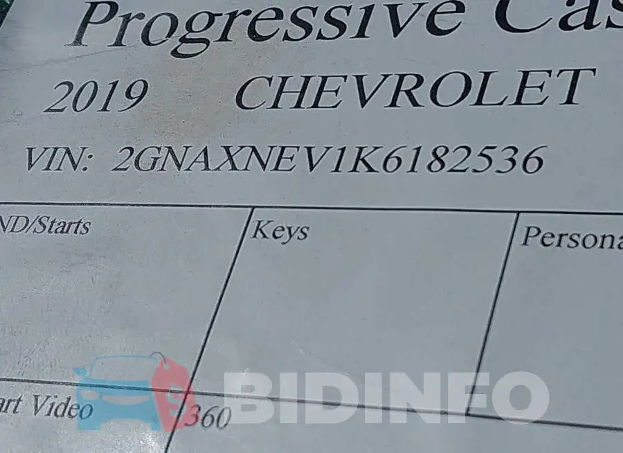 2GNAXNEV1K6182536 Photo# 9