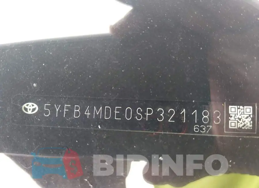 5YFB4MDE0SP321183 Photo# 9