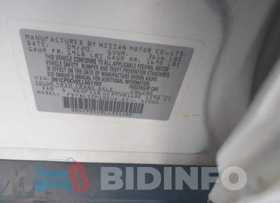 3N1CP5CV2LL551182 Photo# 9
