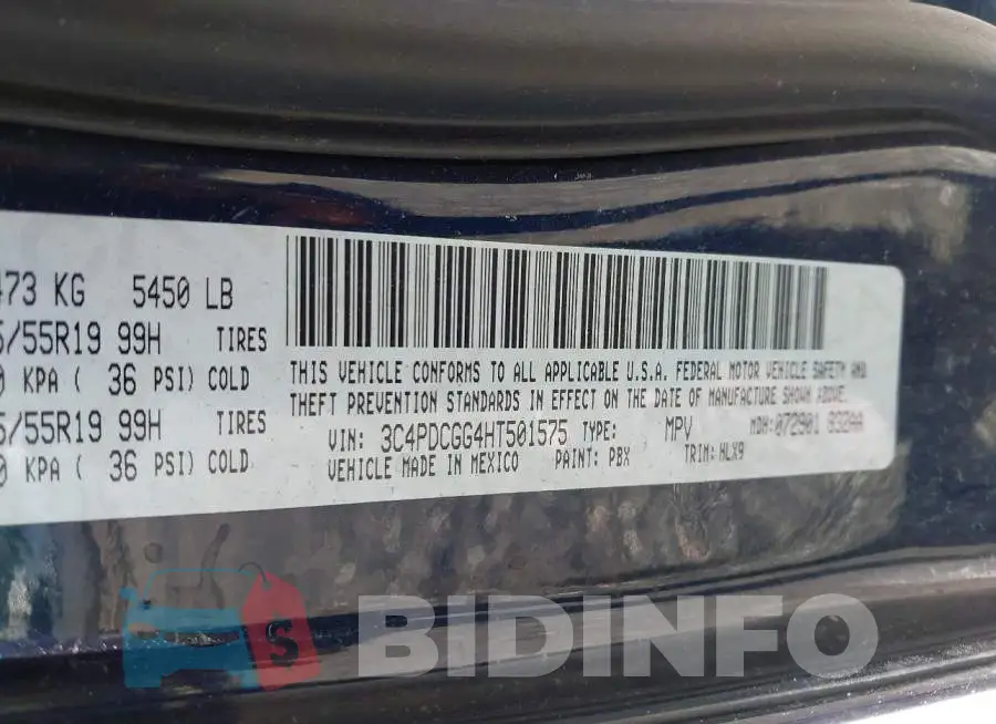 3C4PDCGG4HT501575 Photo# 9