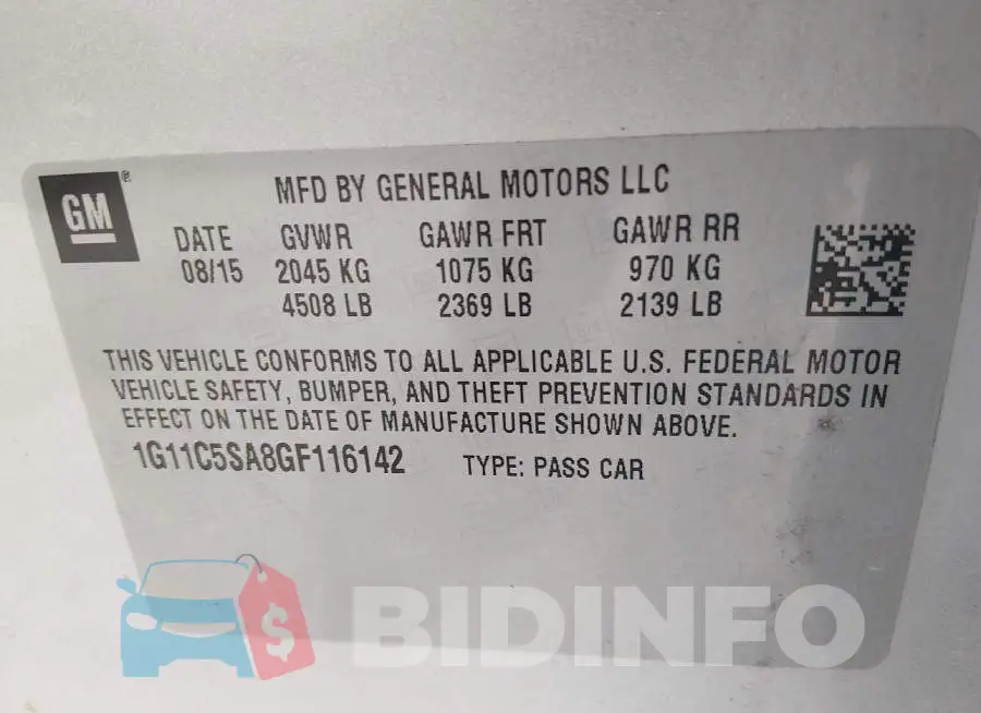 1G11C5SA8GF116142 Photo# 9