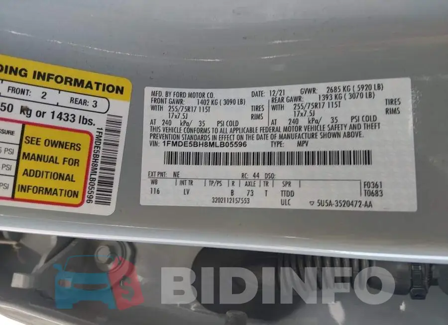 1FMDE5BH8MLB05596 Photo# 7