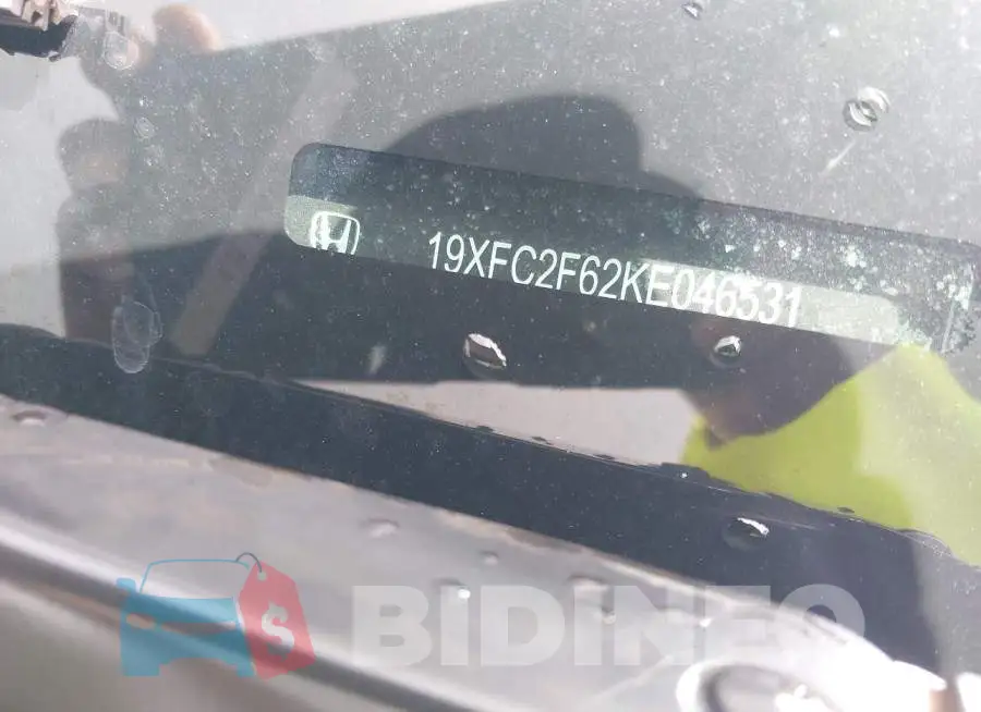 19XFC2F62KE046531 Photo# 9