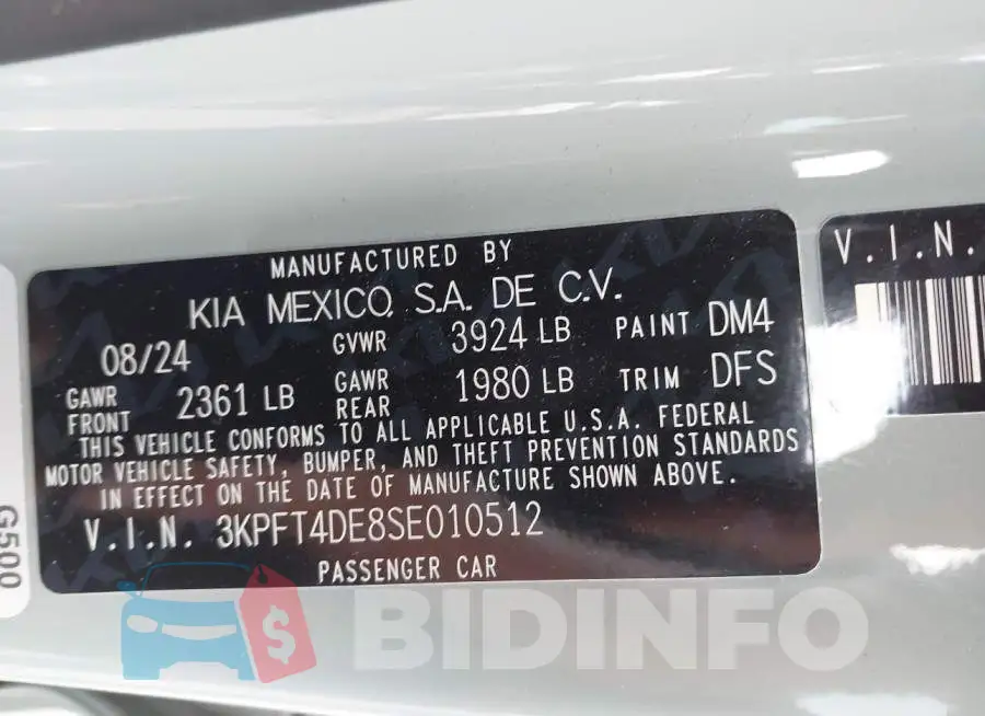3KPFT4DE8SE010512 Photo# 9
