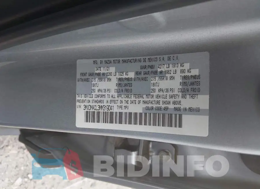 3MVDMACL3MM319041 Photo# 9