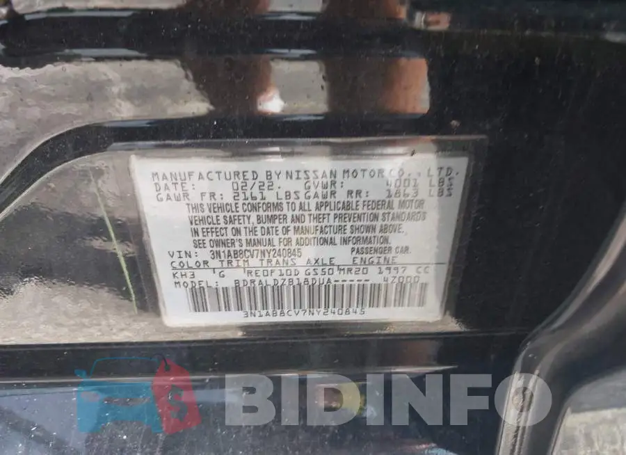 3N1AB8CV7NY240845 Photo# 9