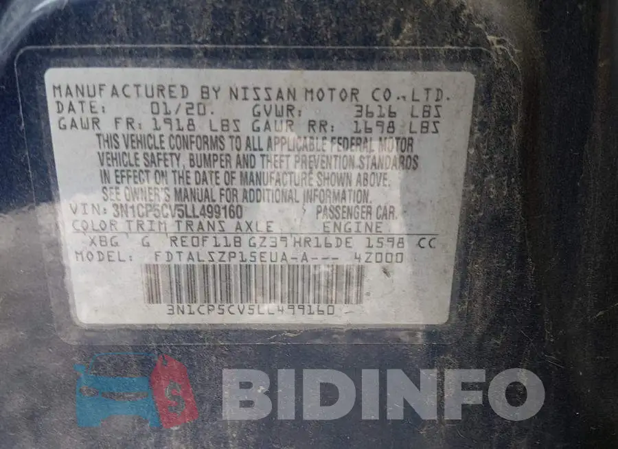 3N1CP5CV5LL499160 Photo# 9