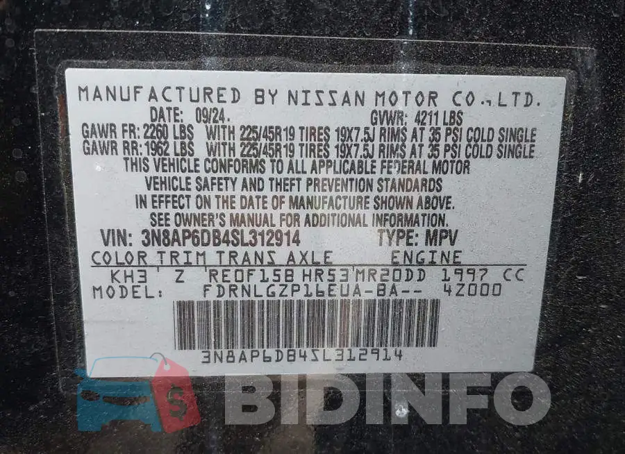 3N8AP6DB4SL312914 Photo# 9