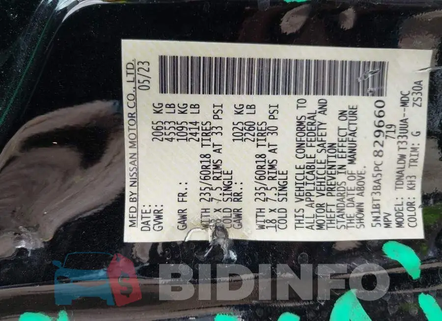 5N1BT3BA5PC829660 Photo# 9