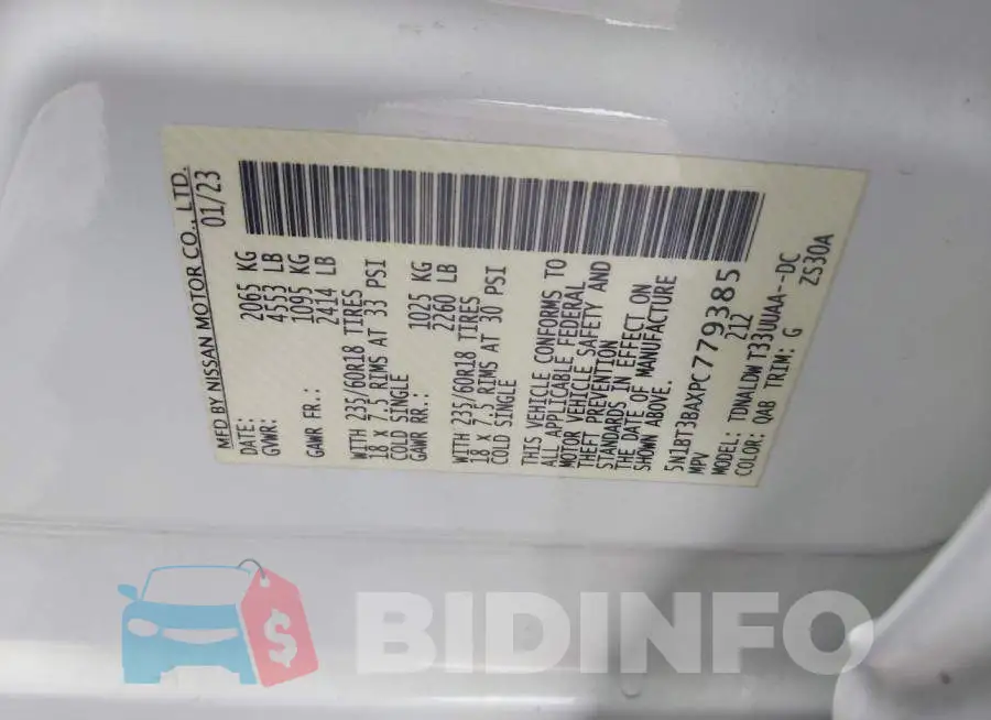 5N1BT3BAXPC779385 Photo# 9